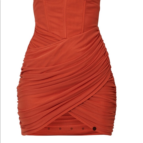 Orange/copper bodycon dress - Picture 4 of 4